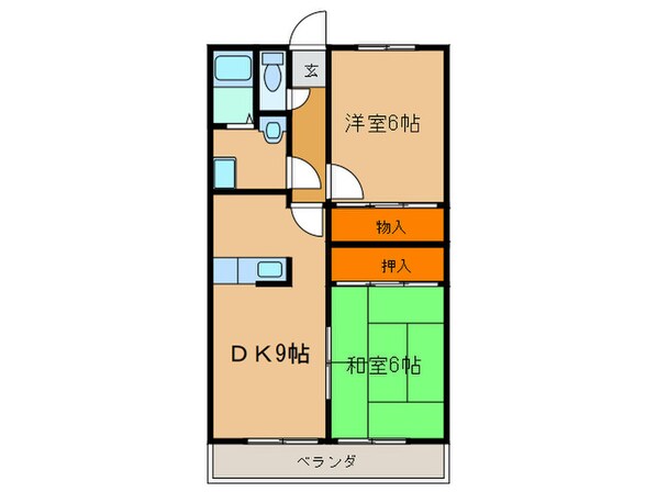 ラフォーレイトウ３の物件間取画像